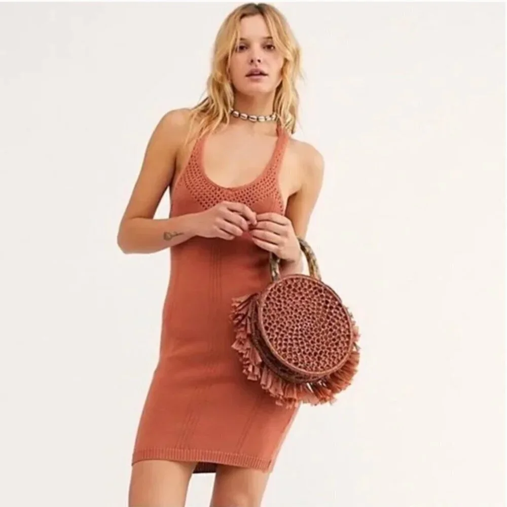 Intimately Free People Knockout Swit Slip Sweater Sleeveless Mini Dress Medium